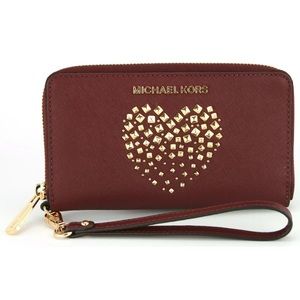 michael kors wallet with studs